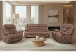 U2250 BROWN RECLINING SOFA/CONSOLE RECLINING LOVESEAT