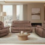 U2250 BROWN RECLINING SOFA/CONSOLE RECLINING LOVESEAT