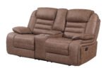 U2250 BROWN CONSOLE RECLINING LOVESEAT - Image 2
