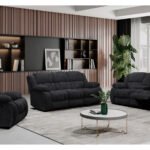 U250 EBONY RECLINING SOFA/CONSOLE RECLINING LOVESEAT/GLIDER RECLINER