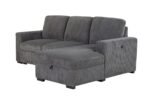 U2660 GREY L SOFA BED SECTIONAL WITHOUT PULLOUT - Image 3