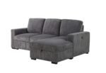 U2660 GREY L SOFA BED SECTIONAL WITH PULLOUT - Image 3
