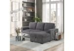U2660 GREY L SOFA BED SECTIONAL WITH PULLOUT - Image 2