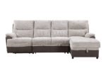 U3822 BEIGE/BROWN SECTIONAL WITH PO AND USB - Image 3