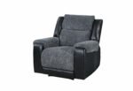 U5914 GREY/BLACK RECLINING SOFA/CONSOLE RECLINING LOVESEAT/RECLINER - Image 4