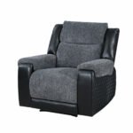 U5914 GREY/BLACK RECLINER