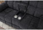 U6000 BLACK RECLINING SOFA/CONSOLE RECLINING LOVESEAT - Image 2