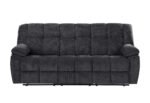 U6000 BLACK RECLINING SOFA