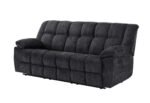 U6000 BLACK RECLINING SOFA - Image 2