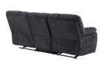 U6000 BLACK RECLINING SOFA - Image 4