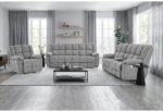U6000 SMOKE RECLINING SOFA/CONSOLE RECLINING LOVESEAT