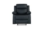 U6026 BLACK PU 72A GLIDER RECLINER WITH LED