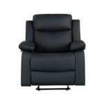 U6026 BLACK PU 72A GLIDER RECLINER WITH LED