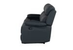 U6026 BLACK PU 72A RECLINING SOFA WITH LED - Image 3