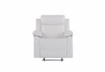 U6026 BLANCHE WHITE GLIDER RECLINER WITH LED