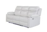 U6026 BLANCHE WHITE RECLINING SOFA WITH LED - Image 3