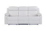 U6026 BLANCHE WHITE RECLINING SOFA WITH LED