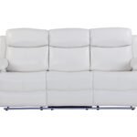 U6026 BLANCHE WHITE RECLINING SOFA WITH LED