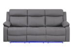 U6026 GREY PU 46A RECLINING SOFA WITH LED