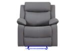 U6026 GREY PU 46A GLIDER RECLINER WITH LED
