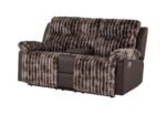 U6028 BROWN CONSOLE RECLINING LOVESEAT - Image 2