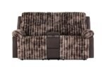 U6028 BROWN CONSOLE RECLINING LOVESEAT
