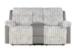 U6028 GREY CONSOLE RECLINING LOVESEAT