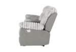 U6028 GREY CONSOLE RECLINING LOVESEAT - Image 3