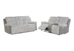 U6028 GREY RECLINING SOFA/CONSOLE RECLINING LOVESEAT - Image 2