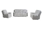 U6028 GREY RECLINING SOFA/CONSOLE RECLINING LOVESEAT/GLIDER RECLINER - Image 2