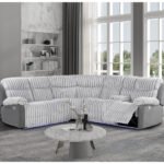 U6028 GREY SECTIONAL WITH LED