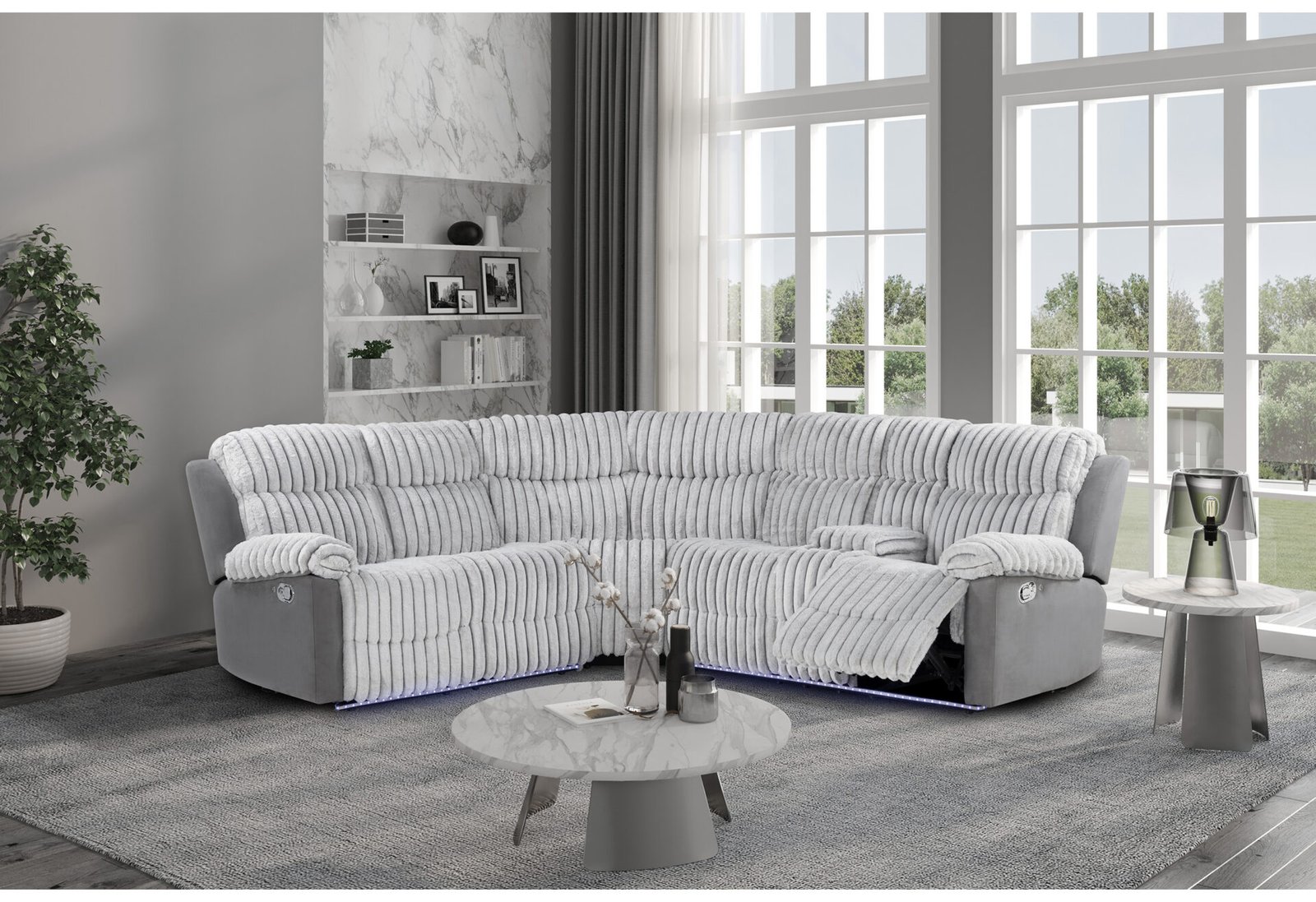U6028-Grey-Sectional-RSC-2.19.25.jpg U6028 GREY SECTIONAL WITH LED - Image 1