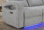 U6611 GREY 15 POWER RECLINING SOFA/POWER CONSOLE RECLINING LOVESEAT - Image 3