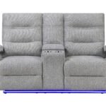 U6611 GREY 15 POWER CONSOLE RECLINING LOVESEAT WITH LED