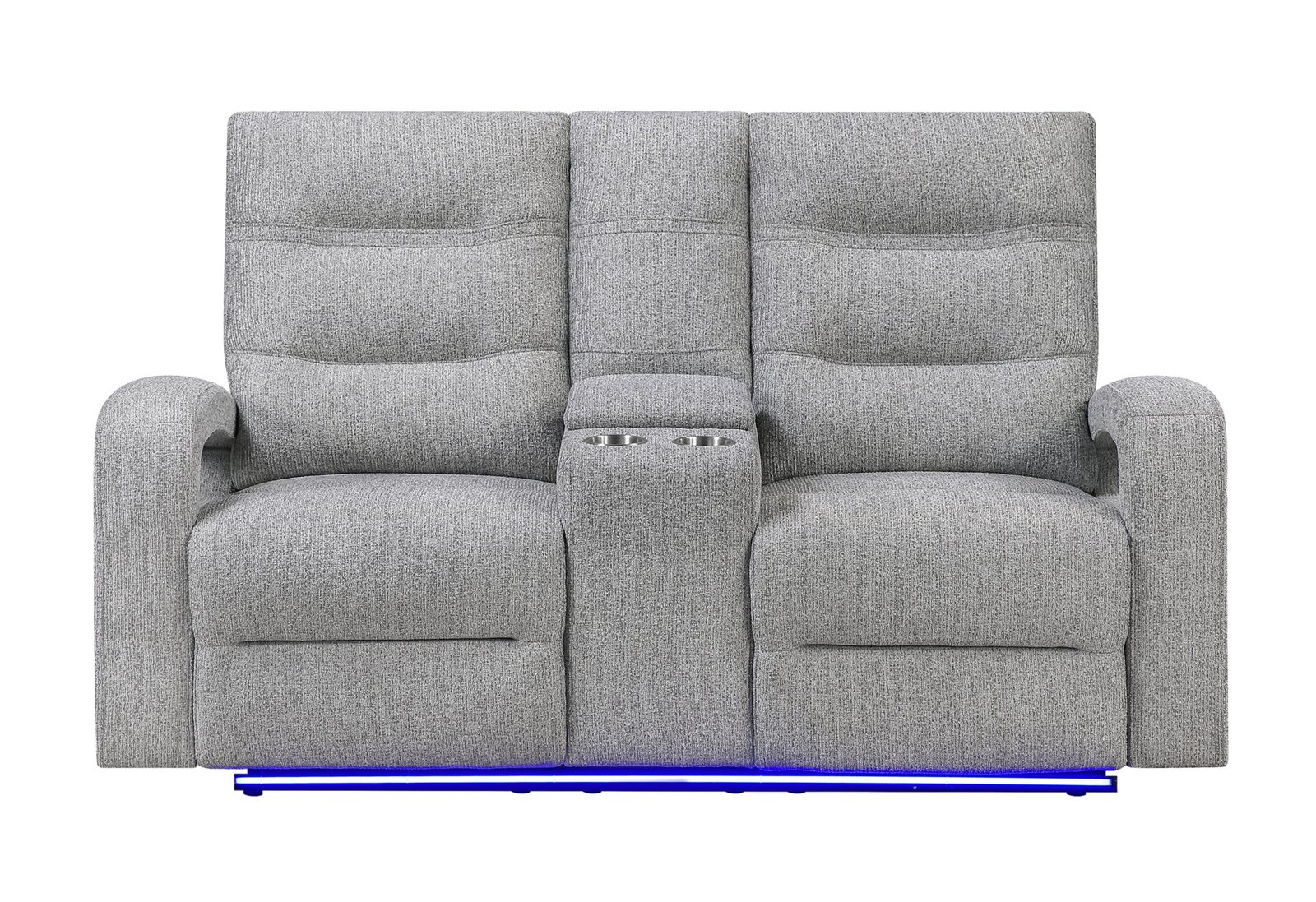 U6611-GREY-15-PCRLS-1.jpg U6611 GREY 15 POWER CONSOLE RECLINING LOVESEAT WITH LED - Image 1
