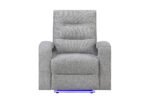 U6611 GREY 15 POWER RECLINER WITH LED