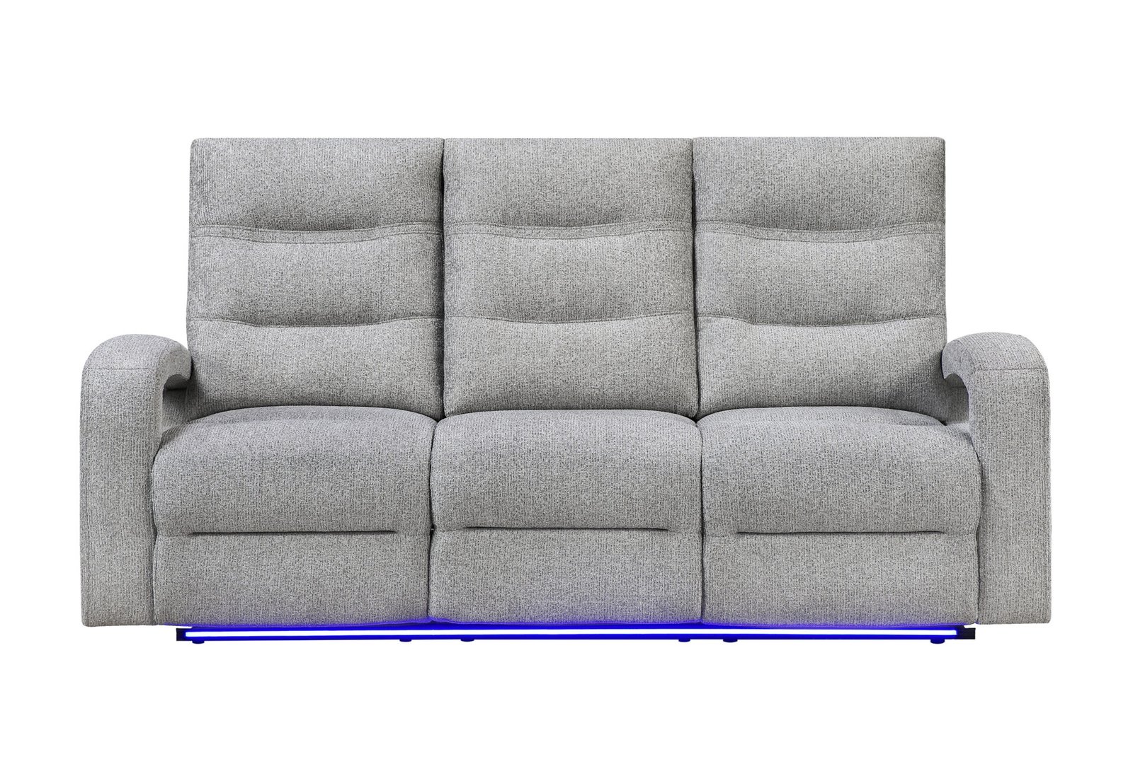 U6611-GREY-15-PRS-1-1.jpg U6611 GREY 15 POWER RECLINING SOFA WITH LED - Image 1