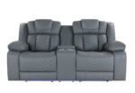 U7069 GREY 10 PWR CON REC LOVESEAT WITH LED AND IMMERSIVE SOUND