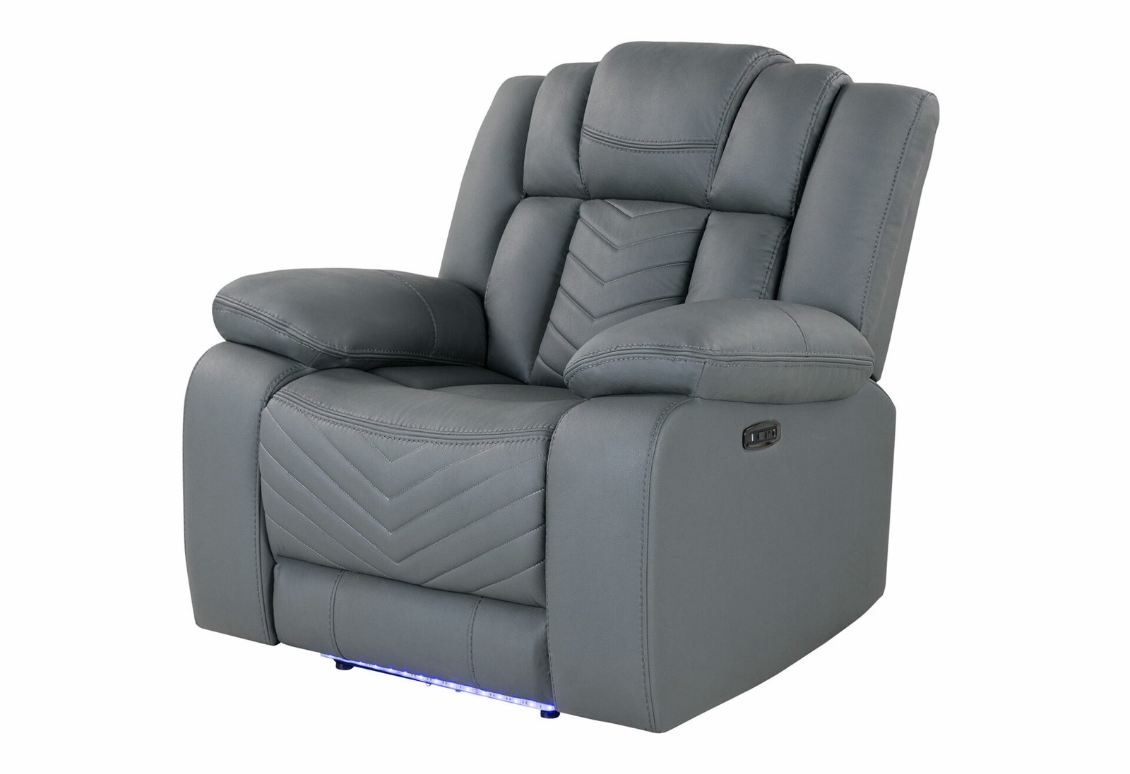 U7068-GREY-10-PR-W-LED-2-2.jpg U7068 GREY 10 POWER RECLINER WITH LED - Image 1