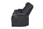 U8000 BLACK PWR REC SOFA W/PHR, DDT, READING LIGHT & LED LIGHT - Image 3
