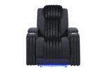 U8000 BLACK POWER RECLINER W/ POWER HEADREST & LED LIGHT