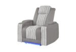 U8000 GREY POWER RECLINER W/ POWER HEADREST & LED LIGHT - Image 2