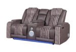 U8000 BROWN PWR CONSOLE REC LOVESEAT W/PHR, LED AND SPEAKER - Image 2