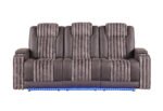 U8000 BROWN PWR REC SOFA W/PHR, DDT, READING LIGHT & LED LIGHT