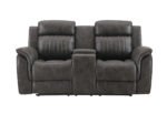 U8517 GREY RECLINING SOFA/CONSOLE RECLINING LOVESEAT/GLIDER RECLINER - Image 3