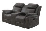 U8517 GREY CONSOLE RECLINING LOVESEAT - Image 2
