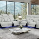 U8611 BLANCHE SILVER P2 PWR REC SOFA/PWR CONSOLE REC LOVESEAT