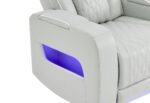 U8611 BLANCHE SILVER P2 PWR REC SOFA/PWR CONSOLE REC LOVESEAT - Image 3