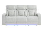 U8611 BLANCHE SILVER P2 PWR REC SOFA/PWR CONSOLE REC LOVESEAT - Image 5