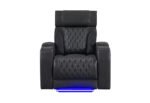 U8611 BLANCHE CHARCOAL POWER RECLINER WITH POWER HEADREST AND LED